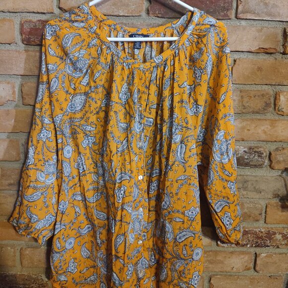 Ladies Plus Size Chaps Button up shirt - Picture 1 of 2